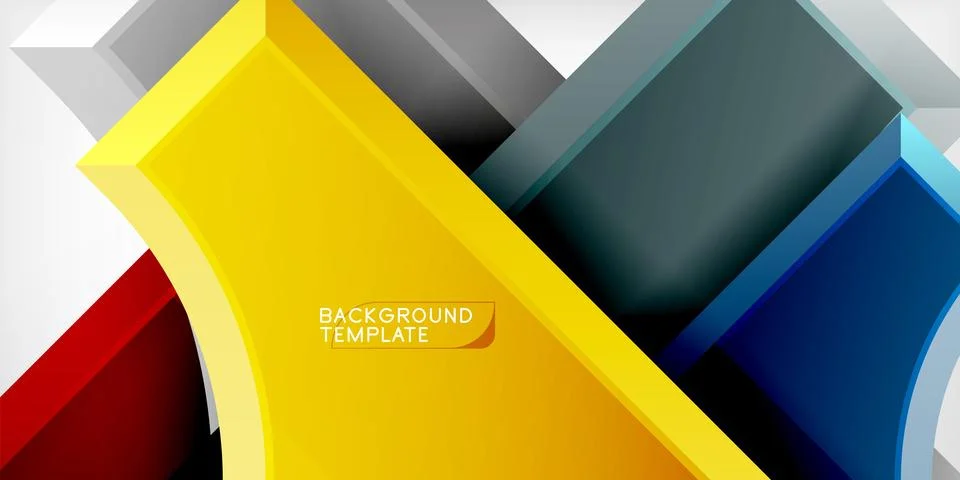 Square, arrow shapes with round elements Vector Illustration For Wallpaper,.. Illustrazione stock