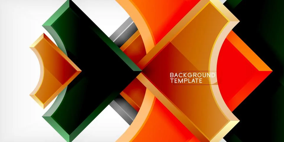 Square, arrow shapes with round elements Vector Illustration For Wallpaper 스톡 일러스트