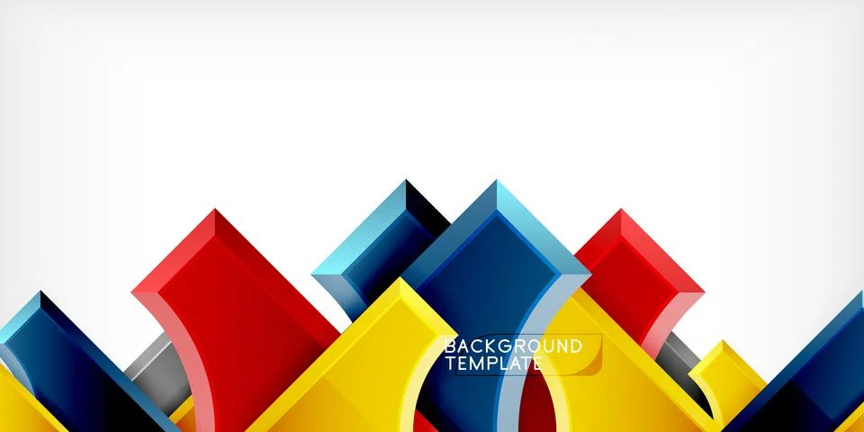 Square, arrow shapes with round elements Vector Illustration For Wallpaper,.. 库存插图