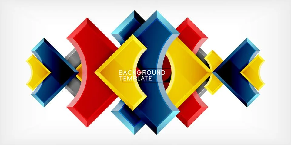 Square, arrow shapes with round elements Vector Illustration For Wallpaper,.. 스톡 일러스트