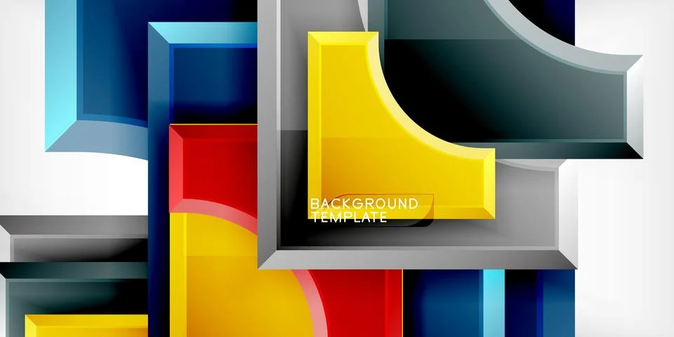 Square, arrow shapes with round elements Vector Illustration For Wallpaper,.. 스톡 일러스트