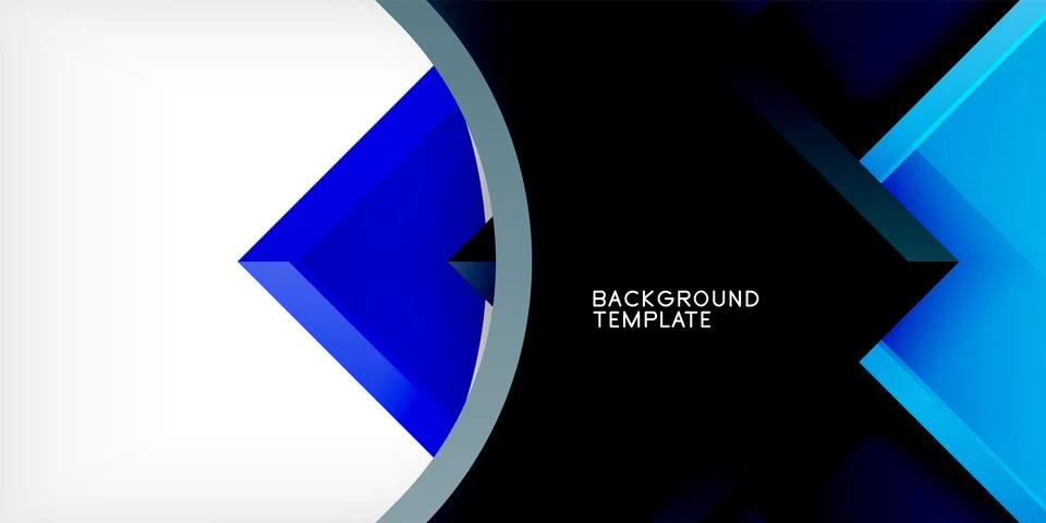 Square, arrow shapes with round elements Vector Illustration For Wallpaper, Stock Illustration