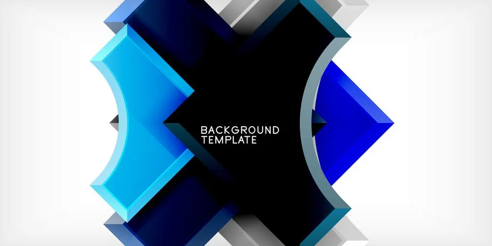 Square, arrow shapes with round elements Vector Illustration For Wallpaper, Illustrazione stock