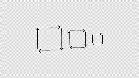 Square arrows in clockwise rotation hand-drawn sketch animation Stock Footage 329608755