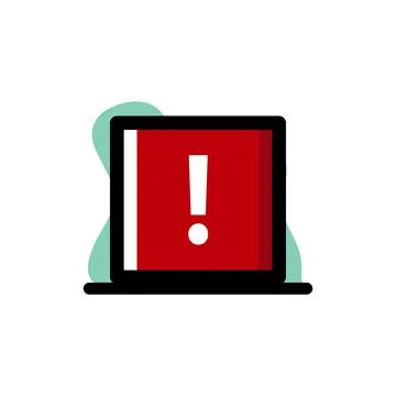 Square Attention Sign Conceptual Vector Icon Illustration Design Illustrazione stock