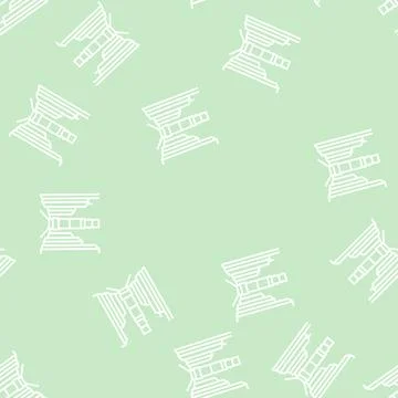 Square avenue line seamless pattern Stock Illustration