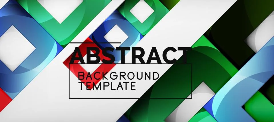 Square background, abstract squares on grey, business or techno template Ilustração Stock