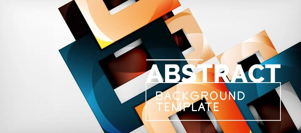 Square background, abstract squares on grey, business or techno template 스톡 일러스트