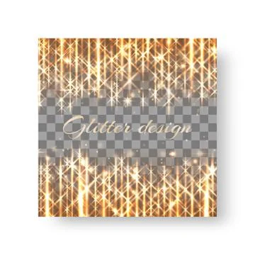 Square background with festive lights Stock Illustration