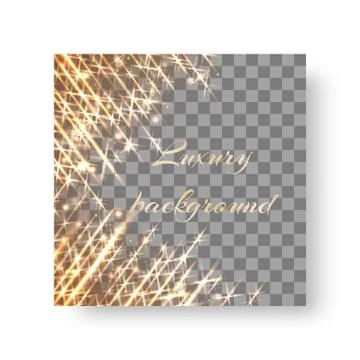 Square background with flickering rays Stock Illustration