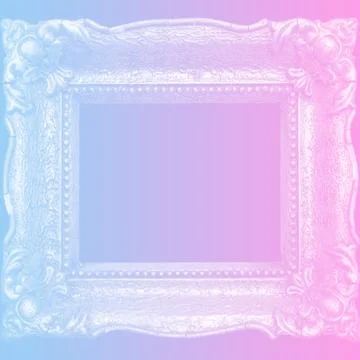 Square Background Frame Blue Pink Stock Photos