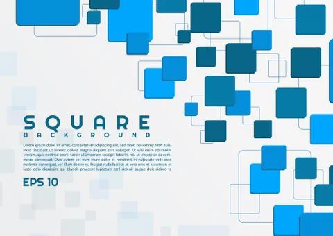 Square background modern design and square element complex style Stock Illustration
