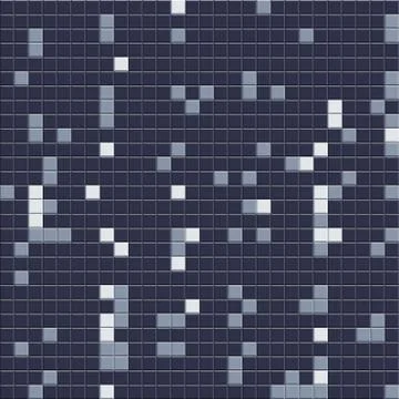 Square background mosaic, ceramics. Abstract pixels. Ceramic tiles. Wall text Stock Illustration