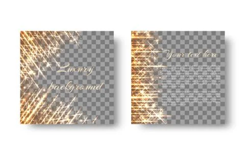 Square background with shiny sparkles Stock Illustration