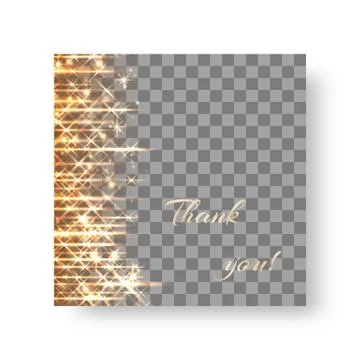 Square background with starlight Stock Illustration
