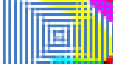 Square background with stripes, maze pattern Stock Footage 147334142