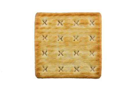 Square baked cracker Stock Photos