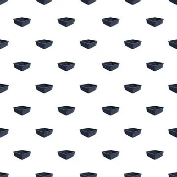 Square baking pan creating a seamless pattern background 库存插图