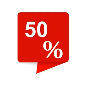 Square banner of discount sticker Stock Illustration