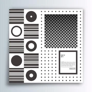 Square banner template. Minimal modern design background. Stock Illustration