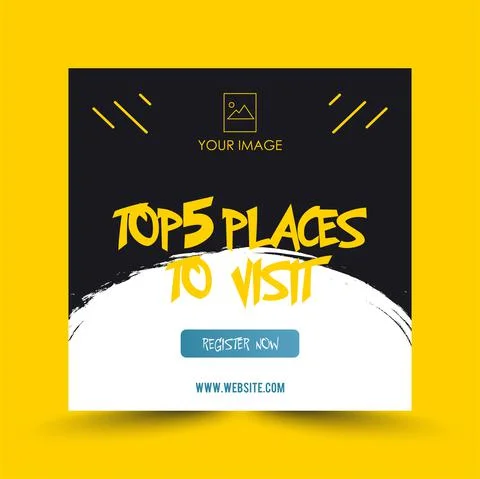 Square banner template. Suitable for social media posts and web ads on the Stock Illustration