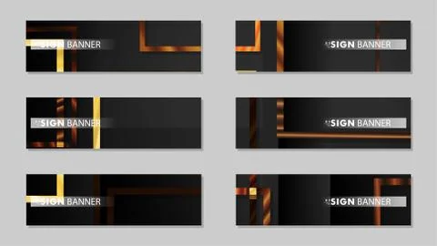 Square banner vector collection. wood gradient color composition Ilustración de archivo