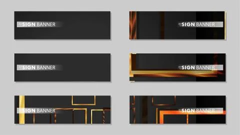 Square banner vector collection. wood gradient color composition Ilustración de archivo