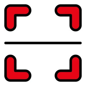 Square barcode icon vector flat Illustrazione stock