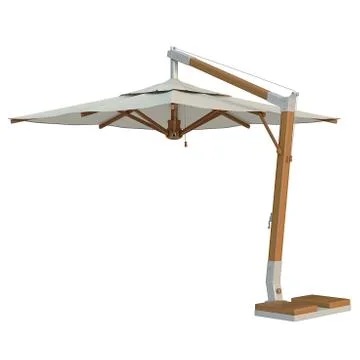 Square beach umbrella Stock Illustration