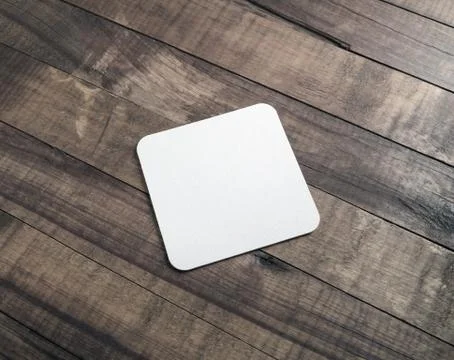 Square beer coaster Stock Photos
