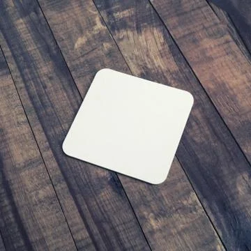 Square beer coaster Stock Photos
