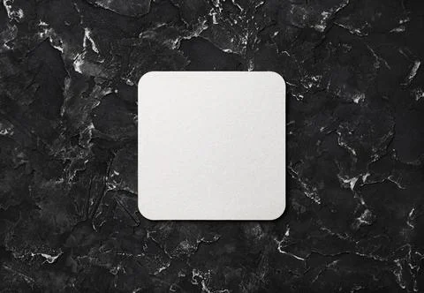 Square beer coaster Stock Photos