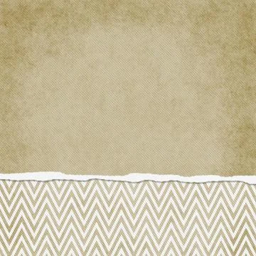 Square beige and white zigzag chevron torn grunge textured background Stock Illustration