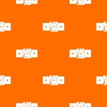 Square belt buckle pattern seamless Ilustração Stock