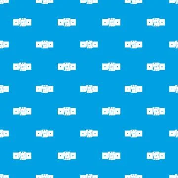 Square belt buckle pattern seamless blue Ilustração Stock
