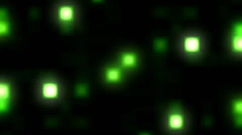 Square Big Lights Green Loopable Background Stock Footage 65202460