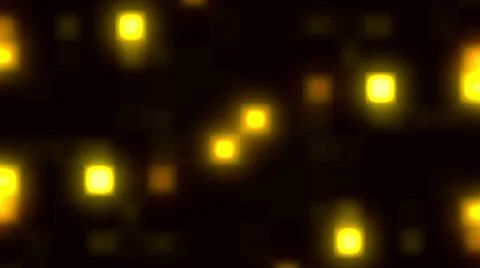 Square Big Lights Yellow Loopable Background Stock Footage 65202463