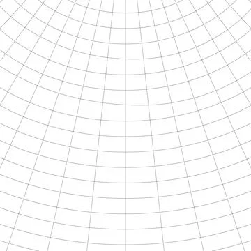 Square Black and Wight Abstract Curved Grid Net Illustrazione stock