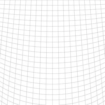 Square Black and Wight Abstract Curved Checkered Surface Illustrazione stock