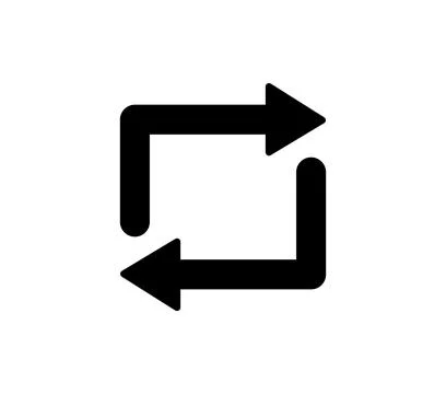 Square of black arrows. Direction navigation and web design Stock Illustration