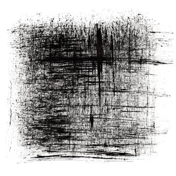 Square - Black ink strokes 写真素材