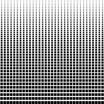 Square blend geometrical pattern black and white surface design. Illustrazione stock
