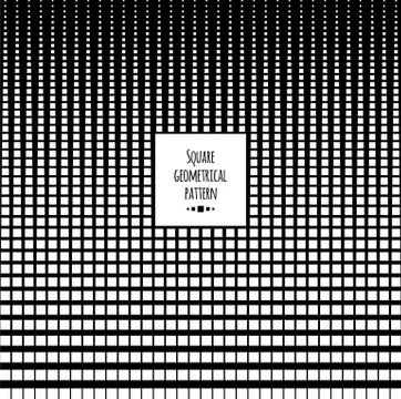 Square blend geometrical pattern Stock Illustration