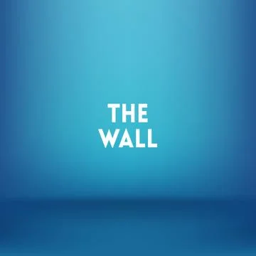 Square blue blurred background vector. the wall text. Stock Illustration