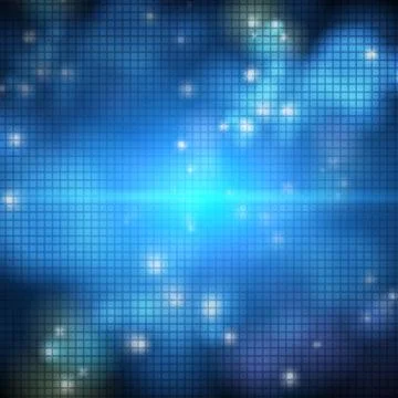 Square on blue dark background Stock Illustration