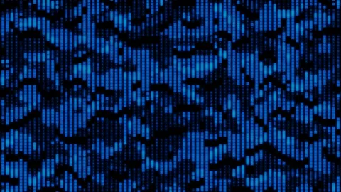 Square Blue Elements Flickering Moving Motion Stock Footage 97053653