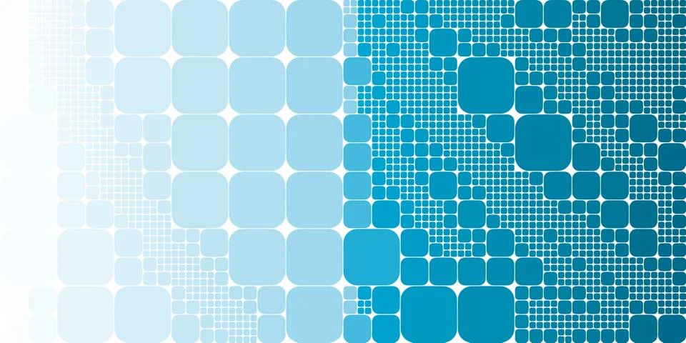 Square blue white gradient geometrical abstract background 库存插图