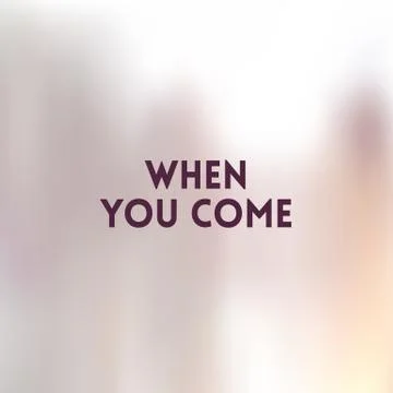 Square blurred background - light yellow pastel colors With motivating quote Stock Illustration