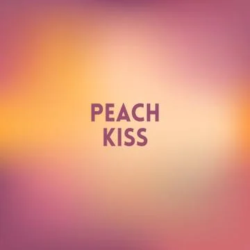 Square blurred background - peach colors With motivating quote Stock Illustration