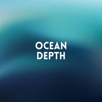 Square blurred background - sky water sea colors With quote Stock Illustration